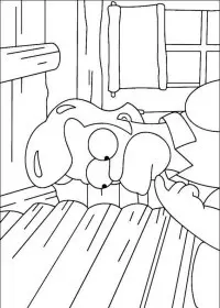 Fisă de colorat cu The simpsons de colorat p57