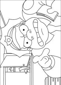 Fisă de colorat cu The simpsons de colorat p58