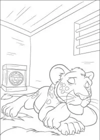 Fisă de colorat cu The wild de colorat p07