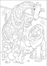 Fisă de colorat cu The wild de colorat p13