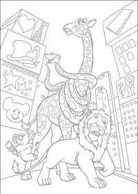 Fisă de colorat cu The wild de colorat p17