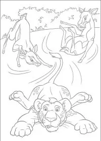 Fisă de colorat cu The wild de colorat p18