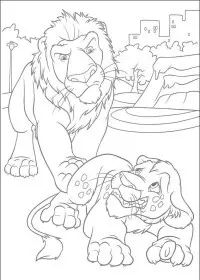 Fisă de colorat cu The wild de colorat p20