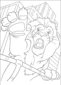 Fisă de colorat cu The wild de colorat p22