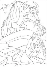 Fisă de colorat cu The wild de colorat p33