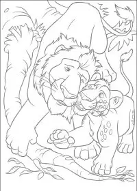 Fisă de colorat cu The wild de colorat p36