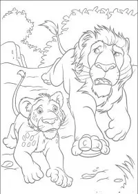 Fisă de colorat cu The wild de colorat p38