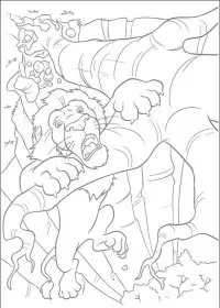 Fisă de colorat cu The wild de colorat p40