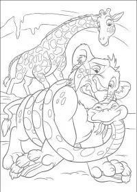 Fisă de colorat cu The wild de colorat p42