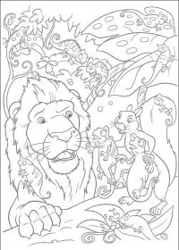 Fisă de colorat cu The wild de colorat p45