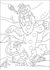 Fisă de colorat cu The wild de colorat p47