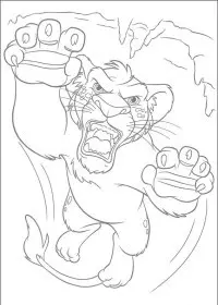 Fisă de colorat cu The wild de colorat p51