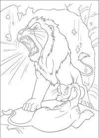 Fisă de colorat cu The wild de colorat p52