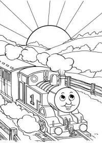 Thomas The Train de colorat