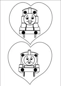 Fisă de colorat cu Thomas the train de colorat p10