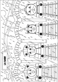 Fisă de colorat cu Thomas the train de colorat p20