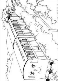 Fisă de colorat cu Thomas the train de colorat p22