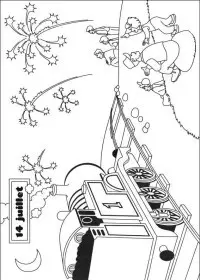 Fisă de colorat cu Thomas the train de colorat p33