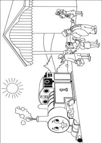 Fisă de colorat cu Thomas the train de colorat p36