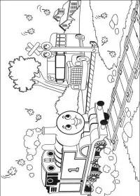 Fisă de colorat cu Thomas the train de colorat p42