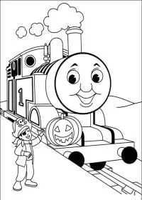 Fisă de colorat cu Thomas the train de colorat p46