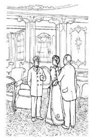 Fisă de colorat cu Titanic de colorat p02