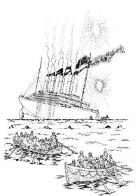 Fisă de colorat cu Titanic de colorat p13