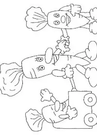 Fisă de colorat cu Toamna de colorat p103