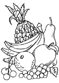 Fisă de colorat cu Toamna de colorat p126