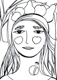 Fisă de colorat cu Toamna de colorat p18