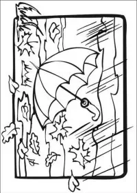 Fisă de colorat cu Toamna de colorat p19