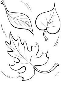 Fisă de colorat cu Toamna de colorat p25