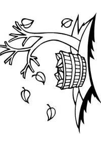 Fisă de colorat cu Toamna de colorat p26