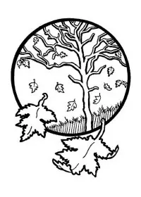 Fisă de colorat cu Toamna de colorat p36