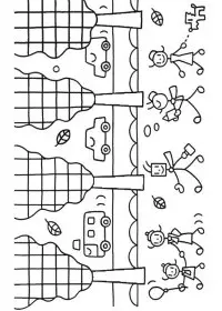 Fisă de colorat cu Toamna de colorat p37