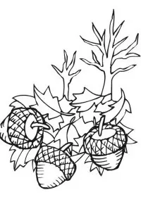 Fisă de colorat cu Toamna de colorat p43