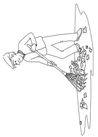 Fisă de colorat cu Toamna de colorat p47