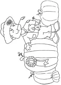 Fisă de colorat cu Toamna de colorat p49