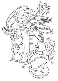 Fisă de colorat cu Toamna de colorat p50