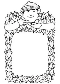 Fisă de colorat cu Toamna de colorat p53