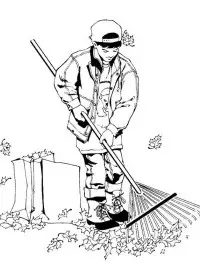 Fisă de colorat cu Toamna de colorat p55