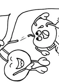 Fisă de colorat cu Toamna de colorat p74