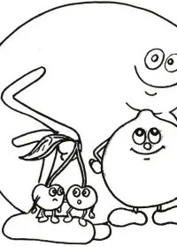 Fisă de colorat cu Toamna de colorat p75