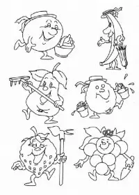 Fisă de colorat cu Toamna de colorat p81