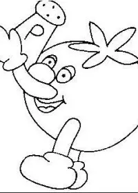 Fisă de colorat cu Toamna de colorat p87