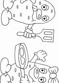 Fisă de colorat cu Toamna de colorat p97