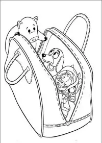 Fisă de colorat cu Toy story de colorat p114