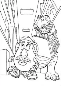 Fisă de colorat cu Toy story de colorat p116