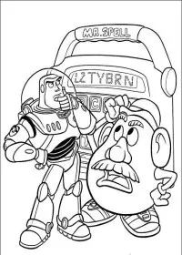 Fisă de colorat cu Toy story de colorat p120