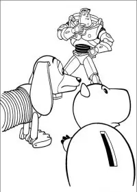 Fisă de colorat cu Toy story de colorat p125